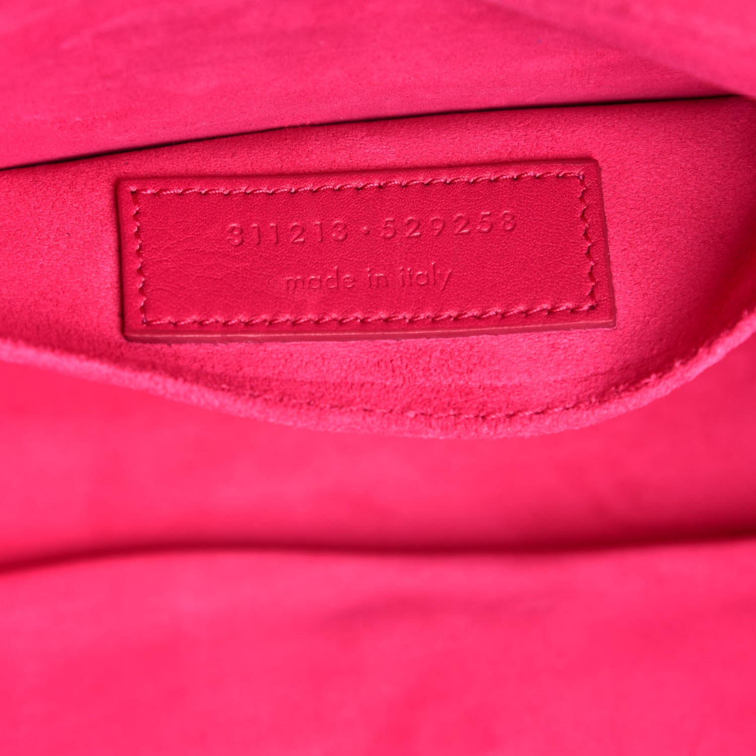 Saint Laurent Calfskin Classic Y Ligne Clutch Fuchsia 7 of 7