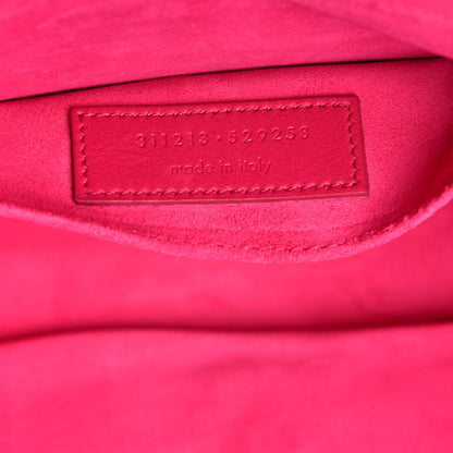 Saint Laurent Calfskin Classic Y Ligne Clutch Fuchsia 7 of 7