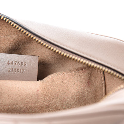 Gucci Calfskin Matelasse Small GG Marmont Chain Shoulder Bag Porcelain Rose 16 of 17