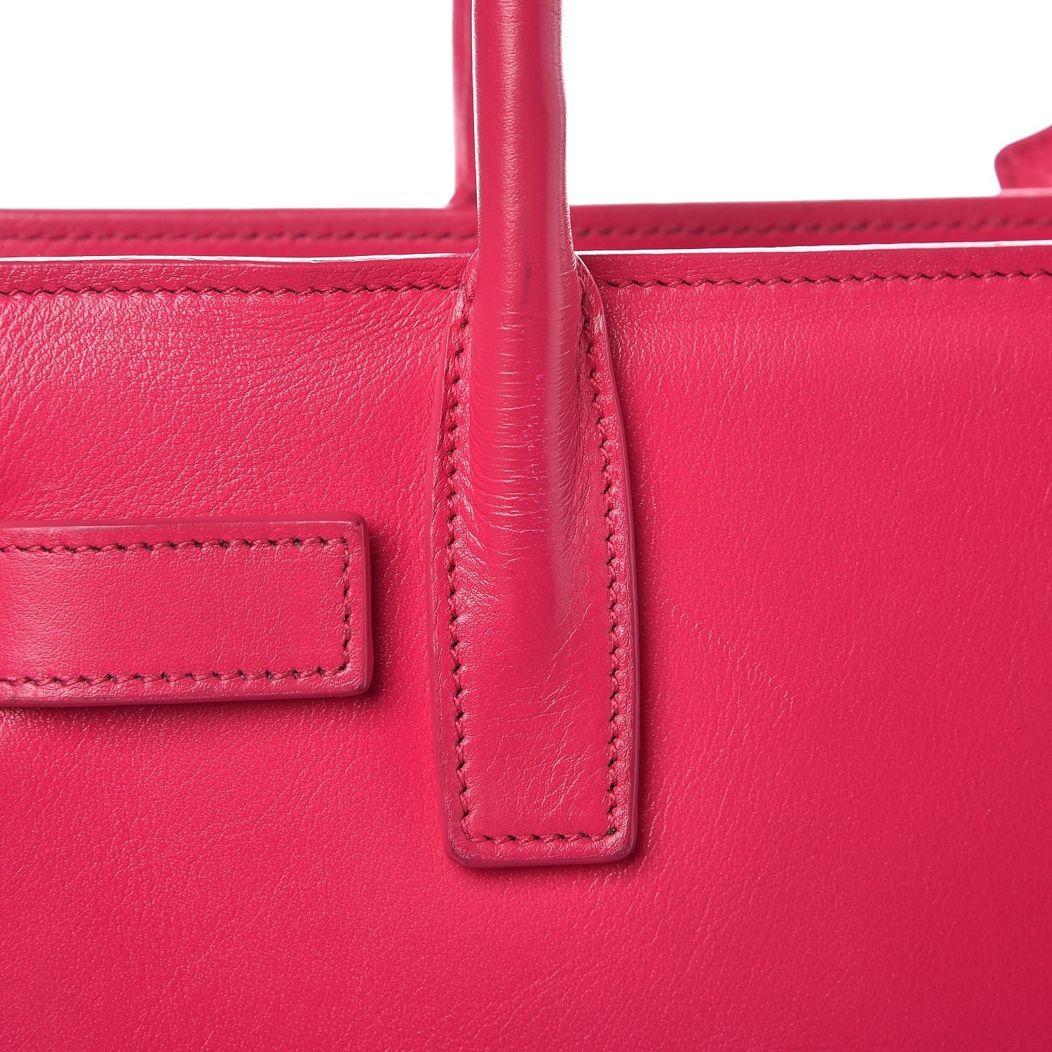 Saint Laurent Calfskin Nano Sac De Jour Lipstick Fuchsia 9 of 15