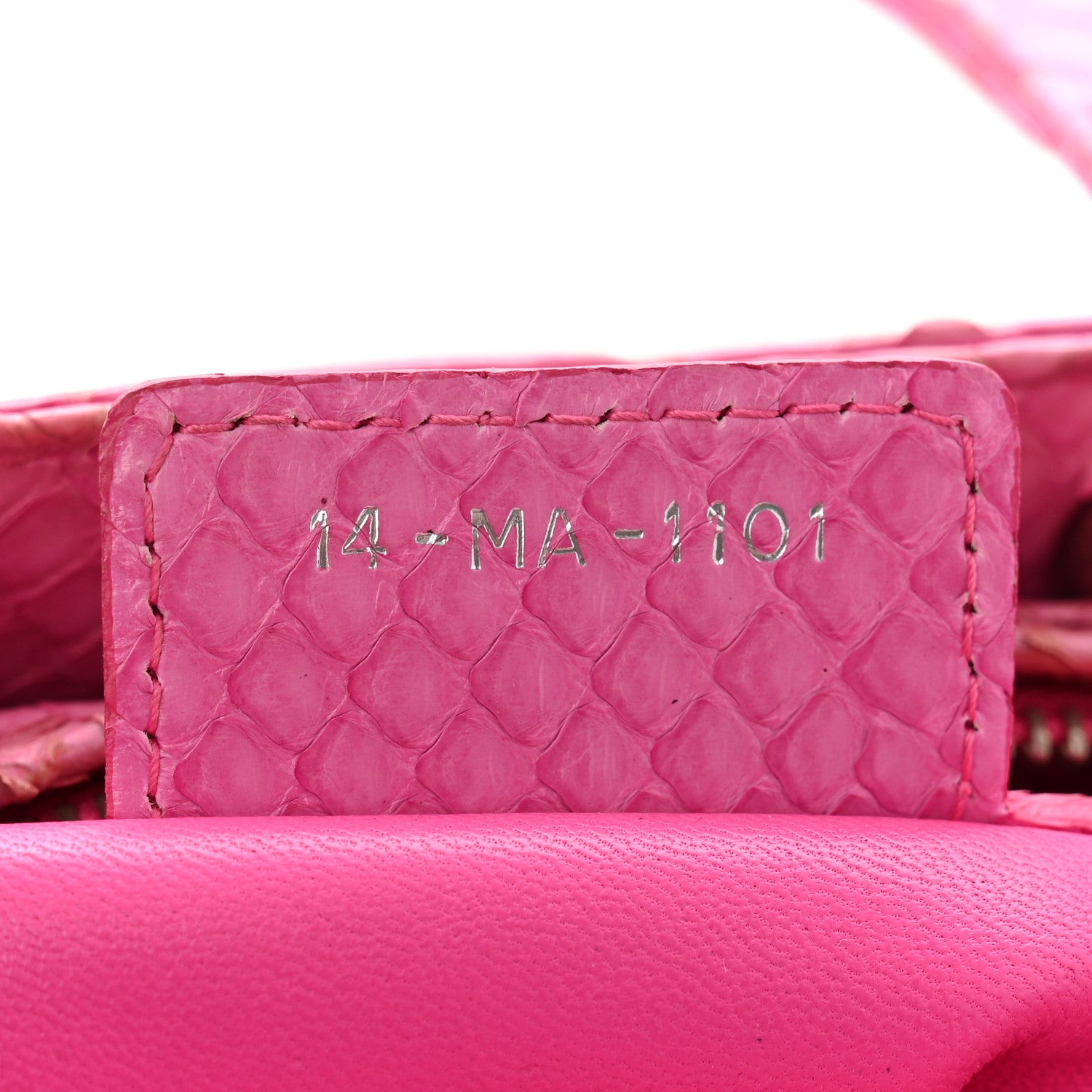 Christian Dior Snakeskin Medium Lady Dior Pink 7 of 13