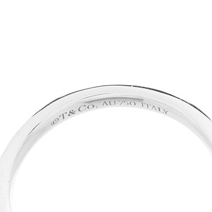 Tiffany 18K White Gold Diamond 8mm Hardwear Ball Ring 52 6 4 of 5