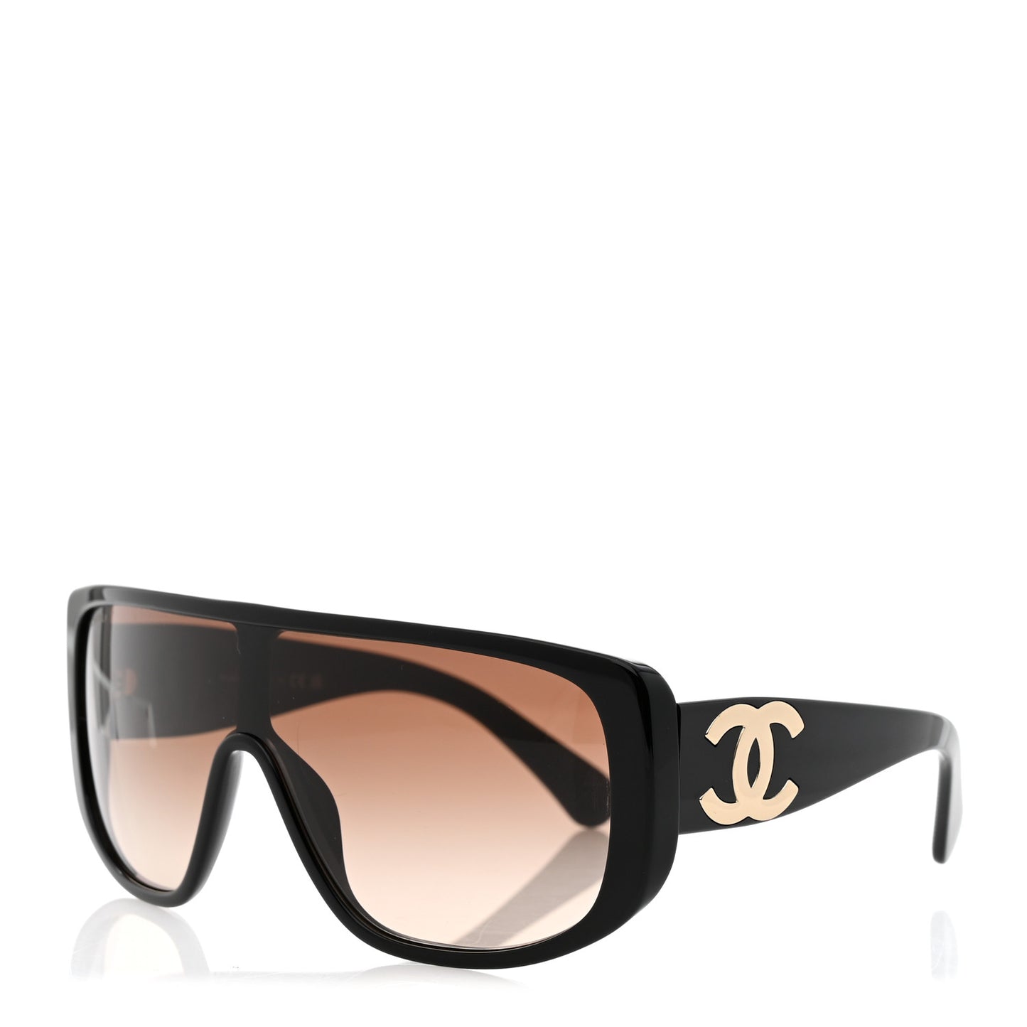 Acetate Shield Sunglasses 5495 Black