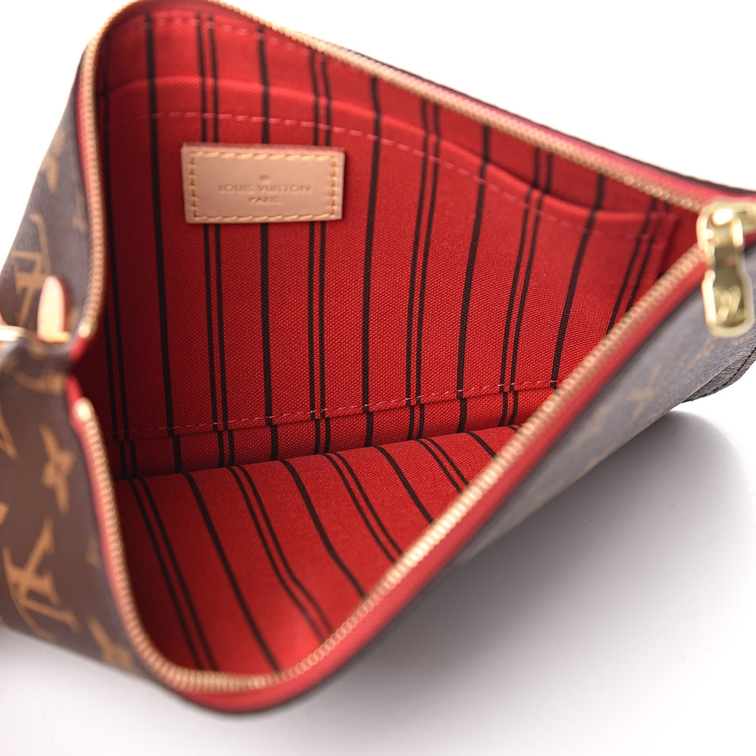 Louis Vuitton Monogram Neverfull MM GM Pochette Cherry 5 of 8