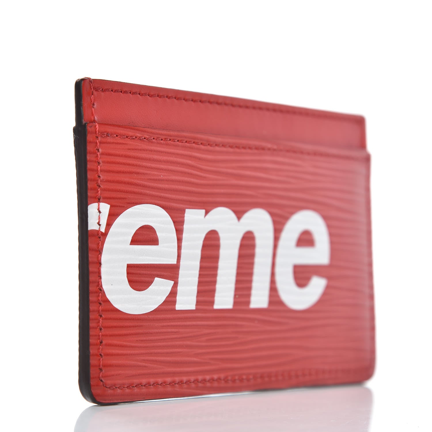 Louis Vuitton X SUPREME Epi Card Holder Red 3 of 6