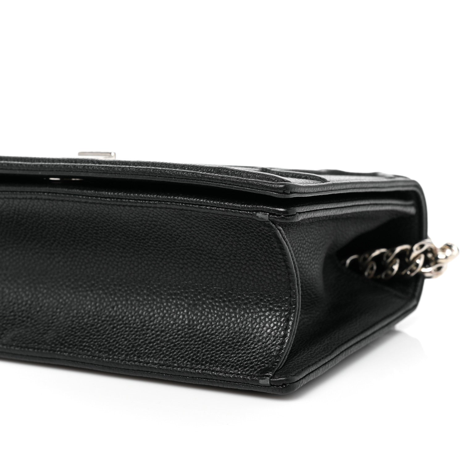 Christian Dior Grained Calfskin Small Diorama Flap Bag Black 8 of 10