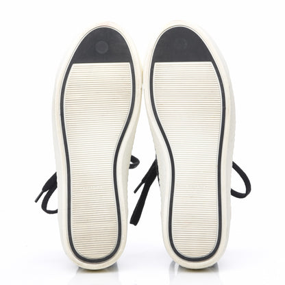 Chanel Patent Grained Goatskin Hollow Out Flower Sneakers 35 Black 6 of 8