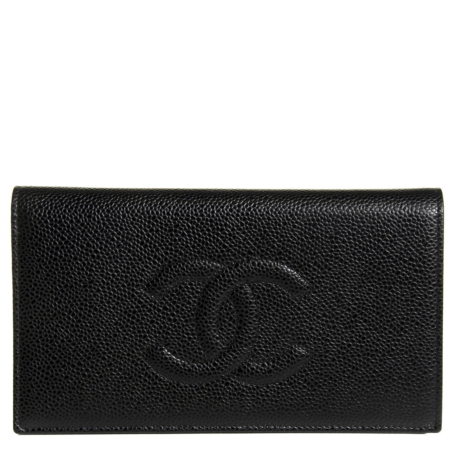 Chanel Caviar Timeless CC Yen Wallet Black 1 of 9