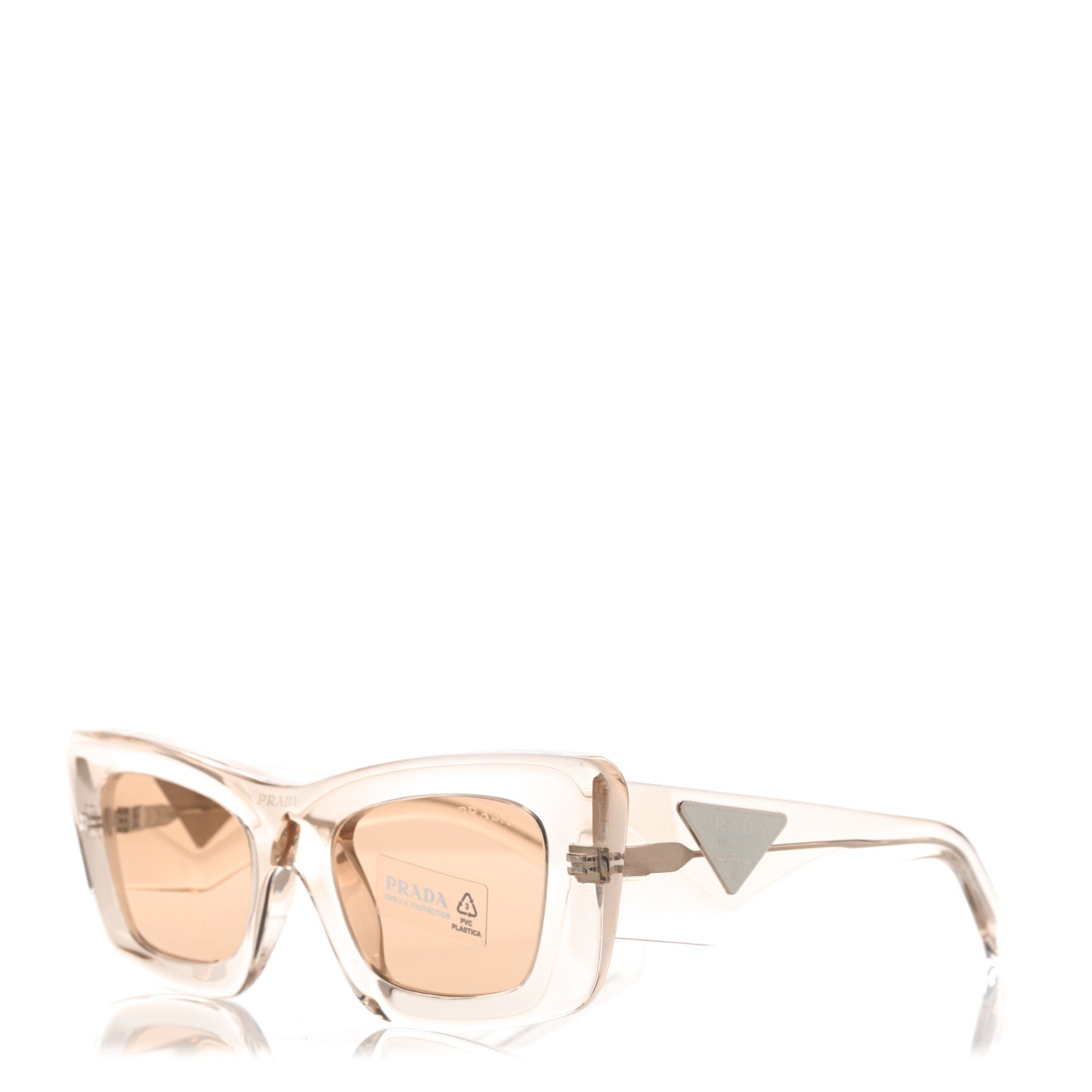 Cat Eye Sunglasses SPR 19M Transparent Beige