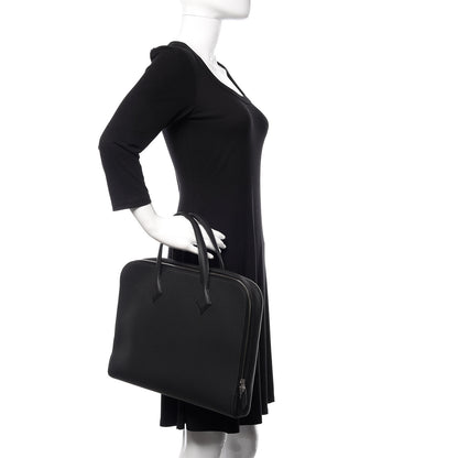 Hermes Togo Victoria Light Briefcase Black 2 of 10