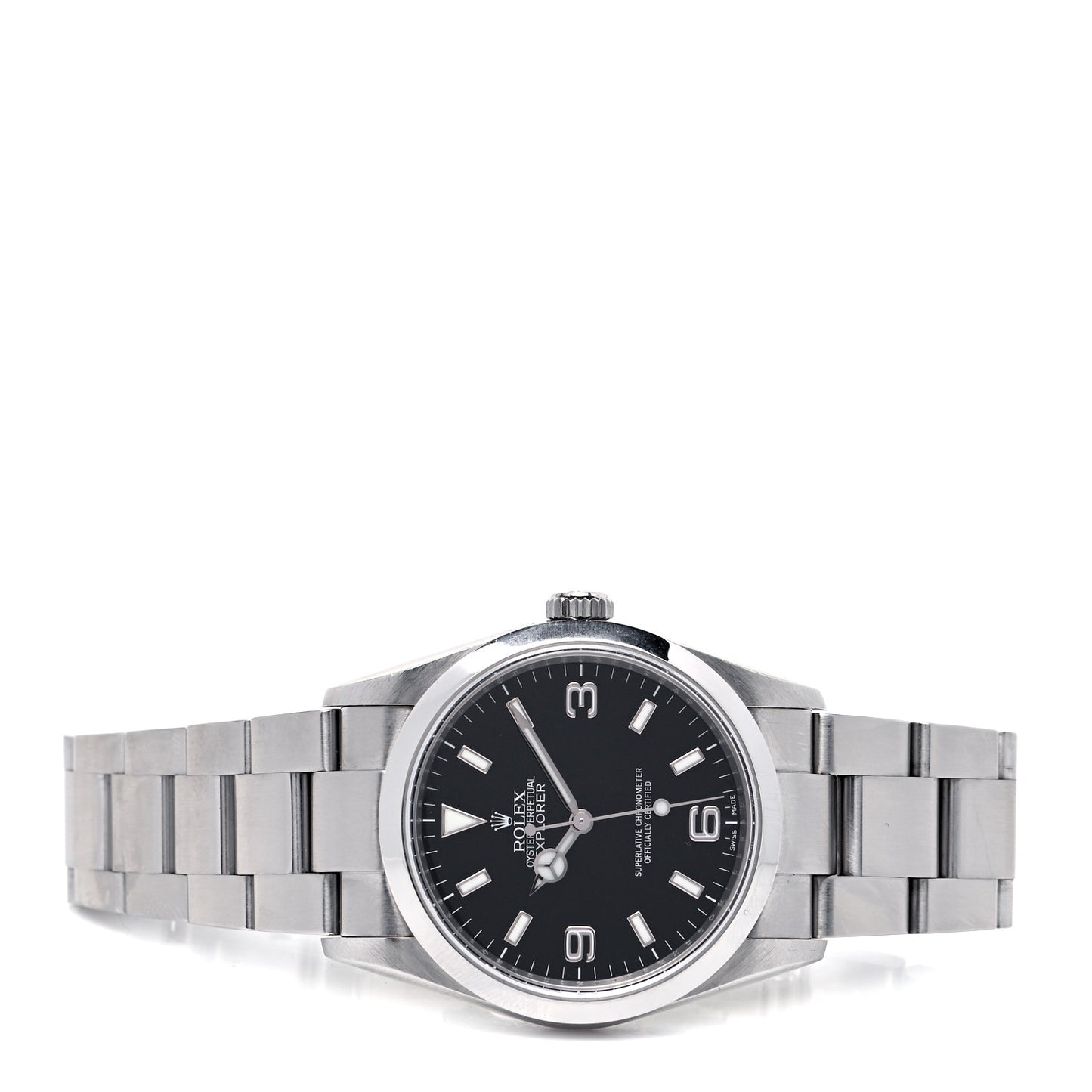 Stainless Steel 36mm Oyster Perpetual Explorer Watch Black 114270