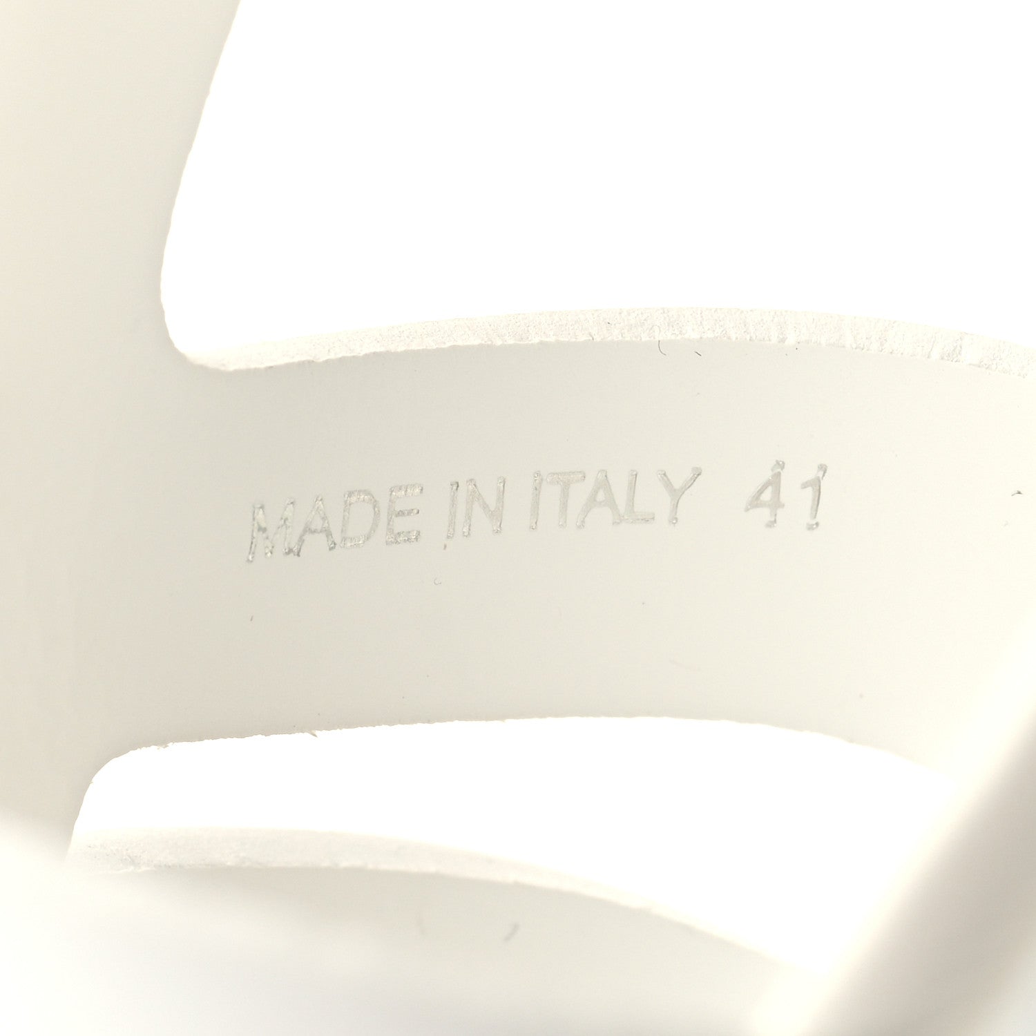 Prada Foam Rubber Metal Triangle Logo Monolith 55mm Cage Sandals 41 White 6 of 9