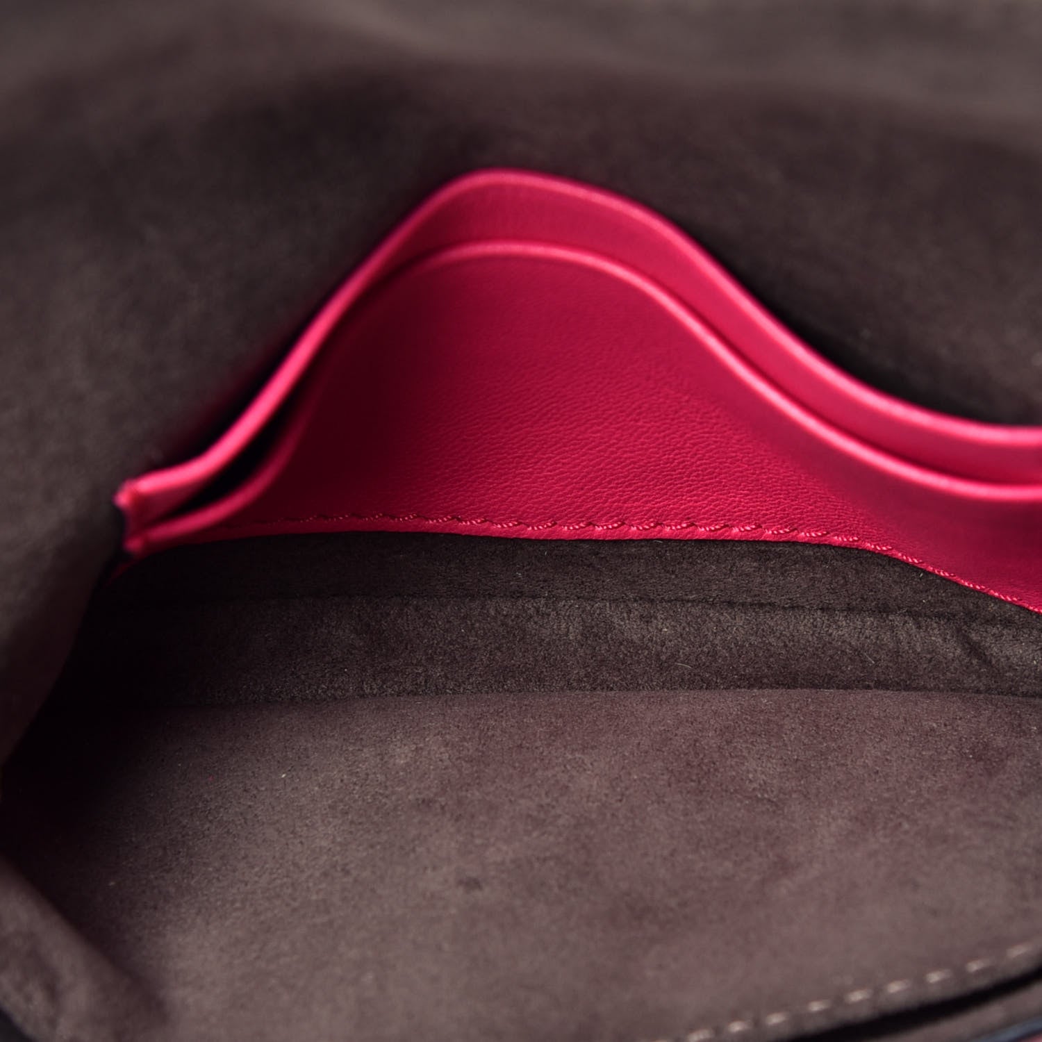 Fendi Shiny Nappa Micro Baguette Fuchsia 5 of 9