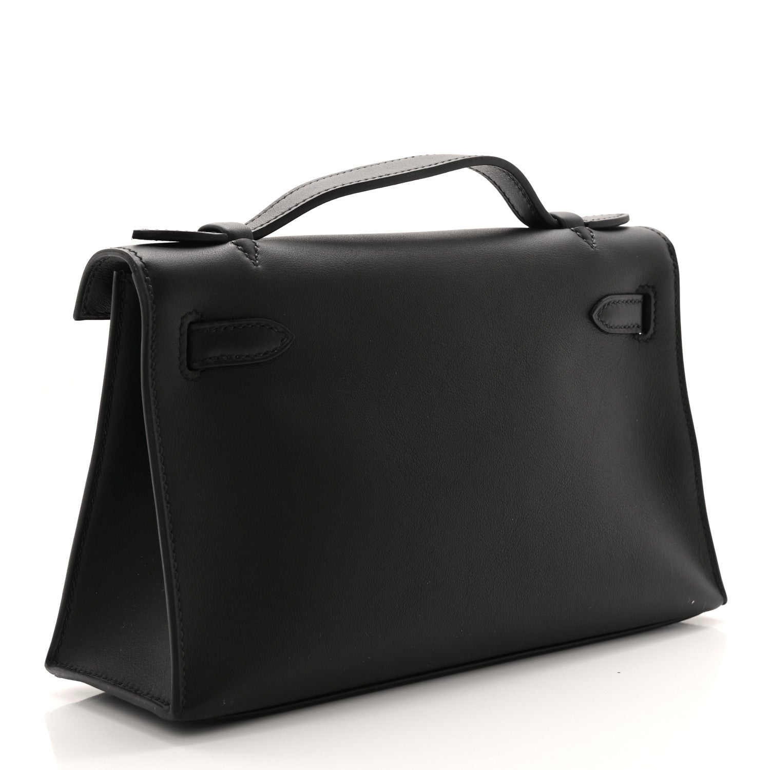 Hermes Swift Kelly Pochette Clutch Black 3 of 7