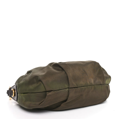 Prada Tessuto Nylon Vitello Daino Hobo Bruciato 4 of 9