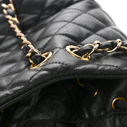 Chanel Lambskin Quilted Large Urban Spirit Backpack Black 16 of 18