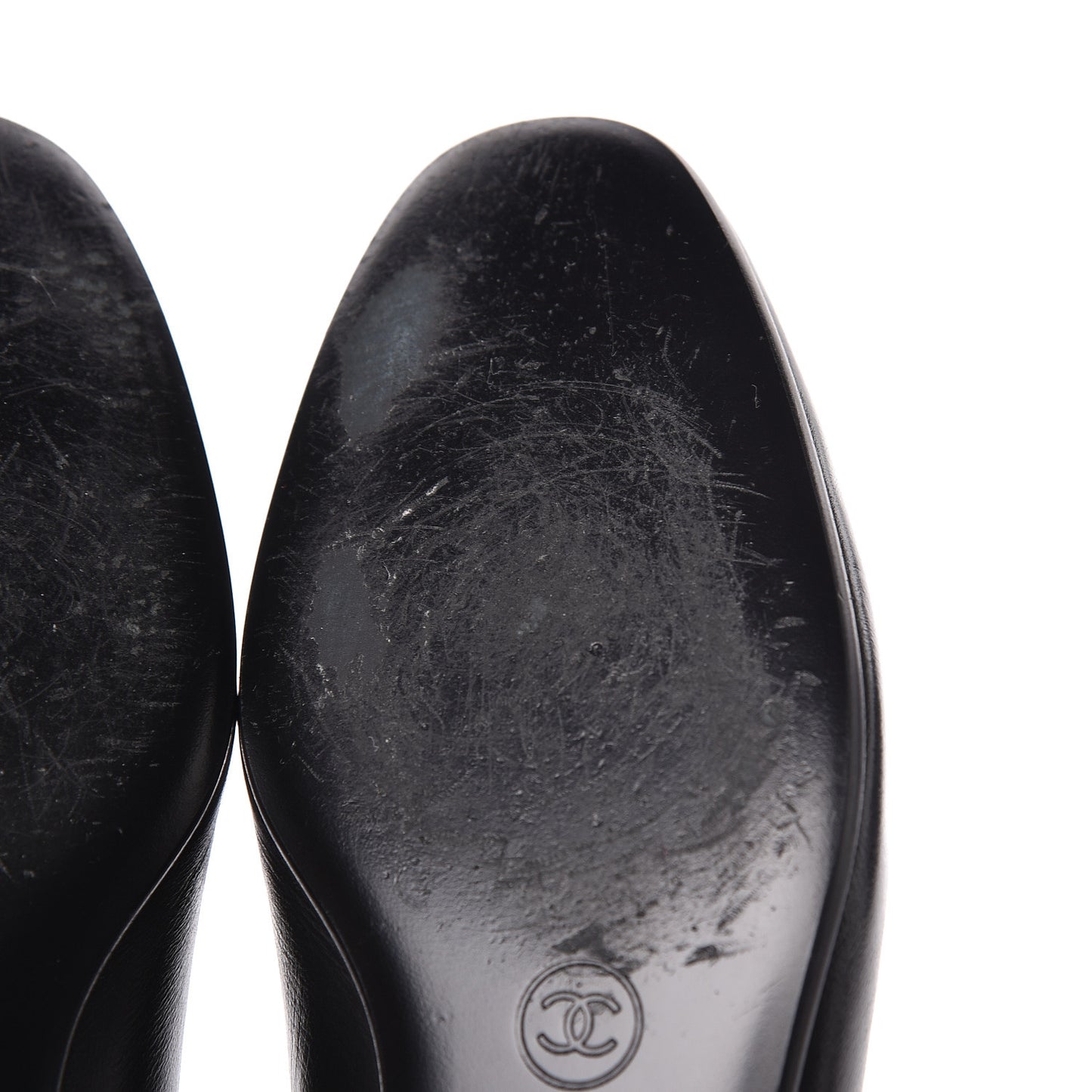 Lambskin CC Mocassin Loafers 37.5 Black