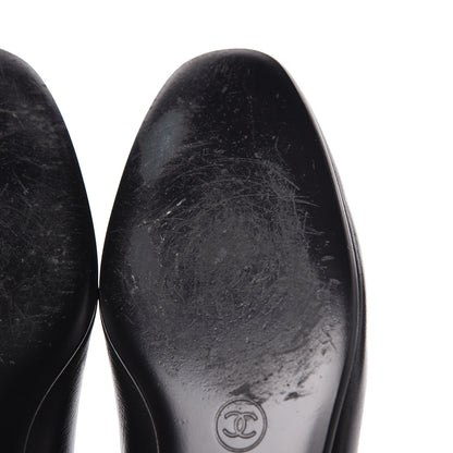 Chanel Lambskin CC Mocassin Loafers 37.5 Black 11 of 14
