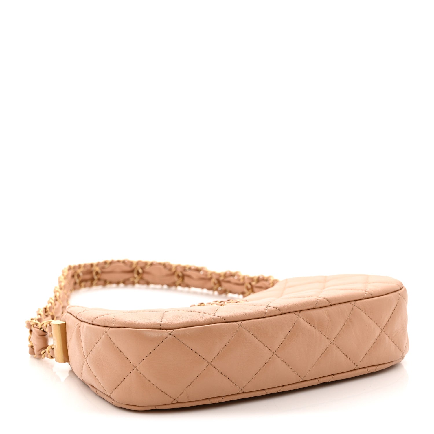 Chanel Aged Calfskin Quilted Small Chanel 19 Hobo  Beige 4 of 10