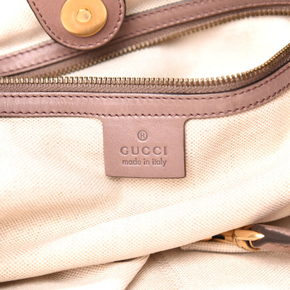 Gucci Calfskin Soft Icon Tote Pink Tan 6 of 16