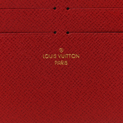 Louis Vuitton Calfskin Felicie Card Holder Insert Cherry 6 of 6