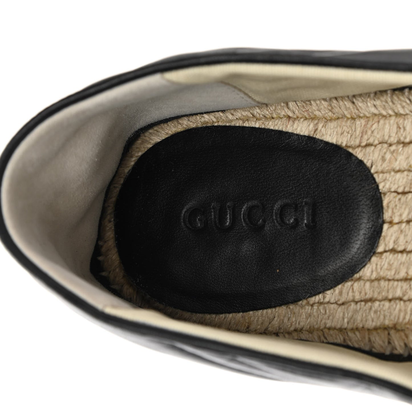 Nappa Matelasse Mens GG Marmont Espadrilles 10 Black