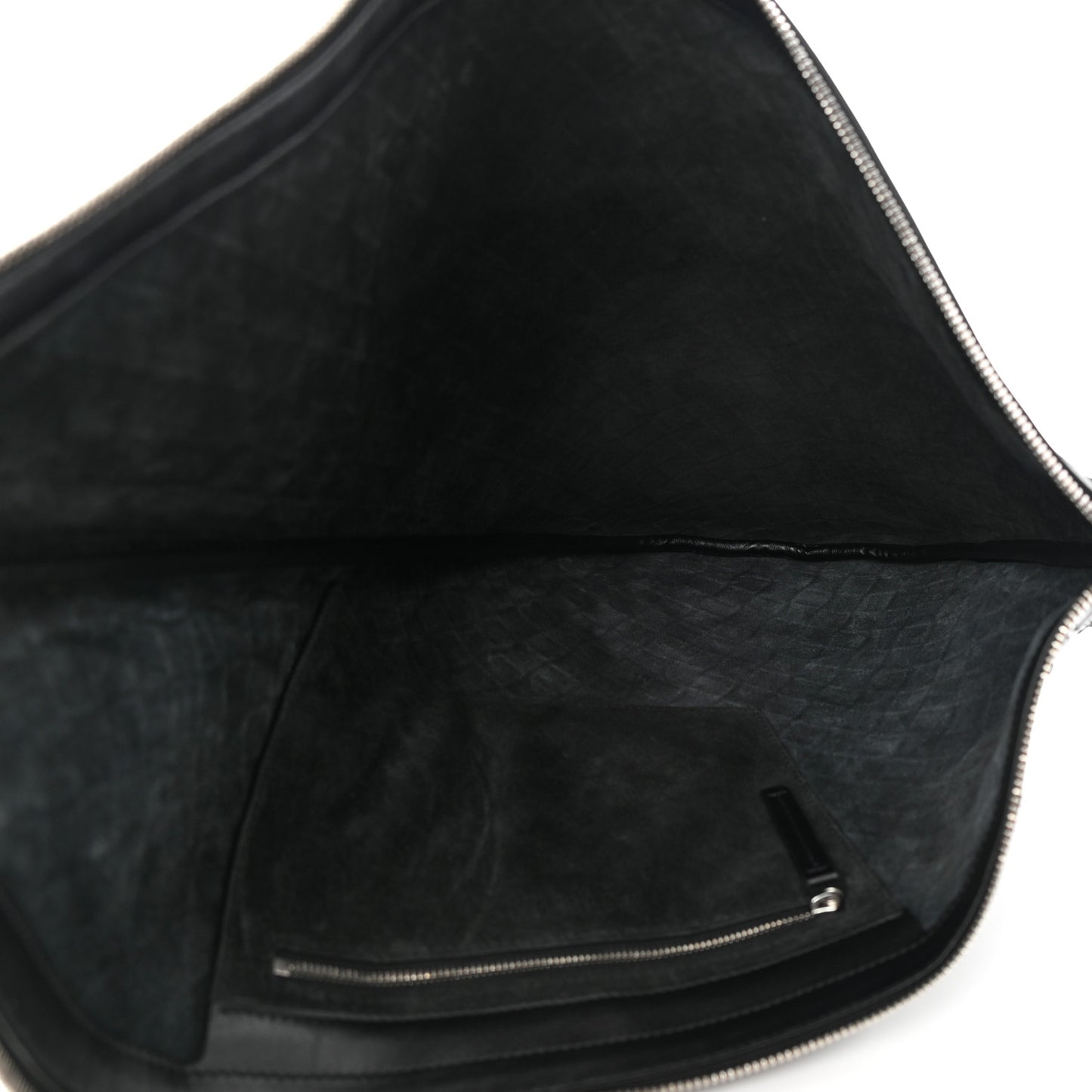 Calfskin Intrecciato Virgule Black