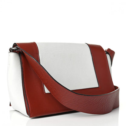 Celine Shiny Smooth Calfskin Medium Frame Shoulder Bag Maple White 2 of 9