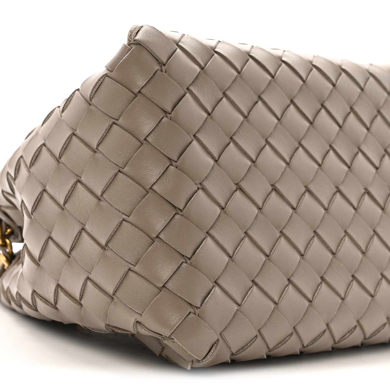 Bottega Veneta Nappa Intrecciato Small Parachute Chain Shoulder Bag Stone 8 of 12
