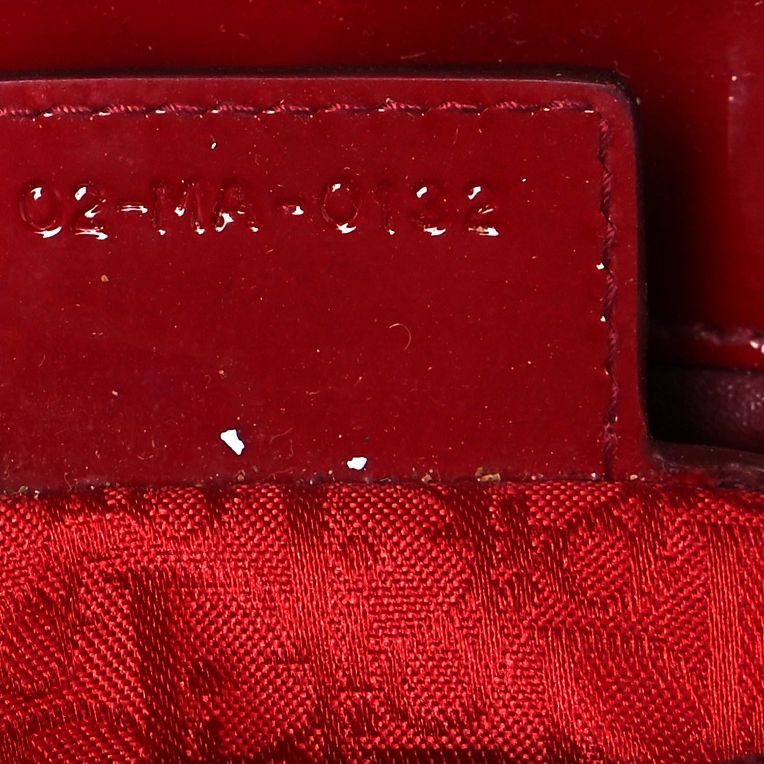 Christian Dior Patent Cannage Medium Lady Dior Red 7 of 13