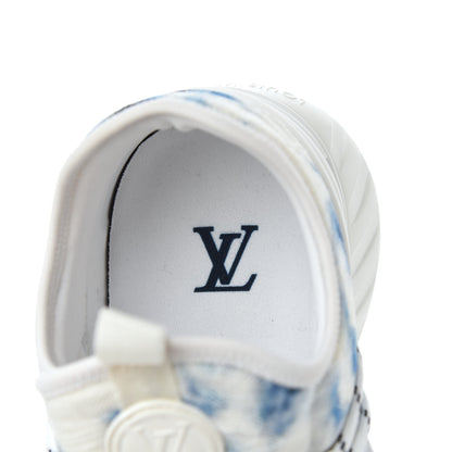Louis Vuitton Denim Rubber Monogram Fastlane Low Sneakers 8 Marine 6 of 10