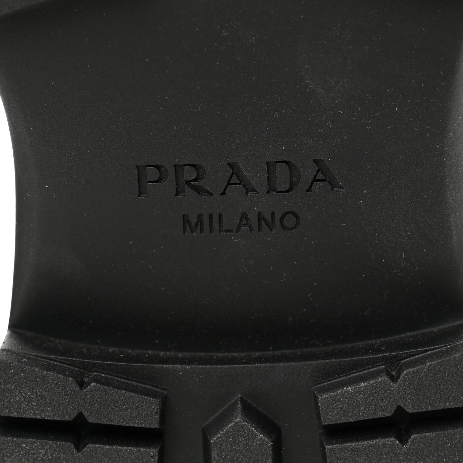 Prada Spazzolato Metal Triangle Logo 50mm Loafers 39 Black 8 of 11