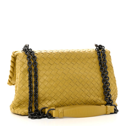 Bottega Veneta Nappa Intrecciato Small Olimpia Shoulder Bag Chartreuse 3 of 17