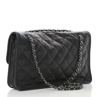 Chanel Caviar Quilted Large French Riviera Flap Black 3 of 11