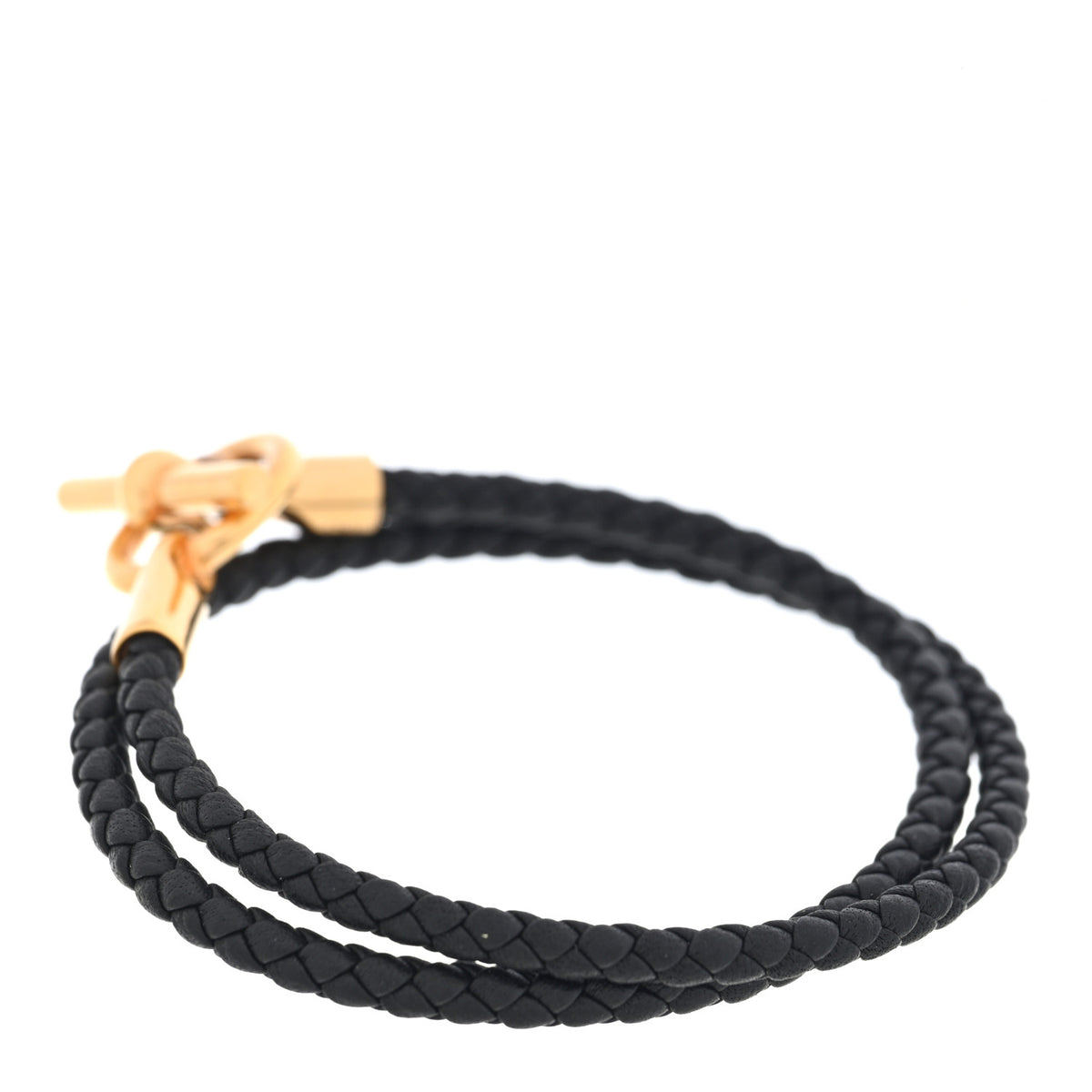 Hermes Swift Double Tour Glenan Bracelet T2 Black 3 of 5