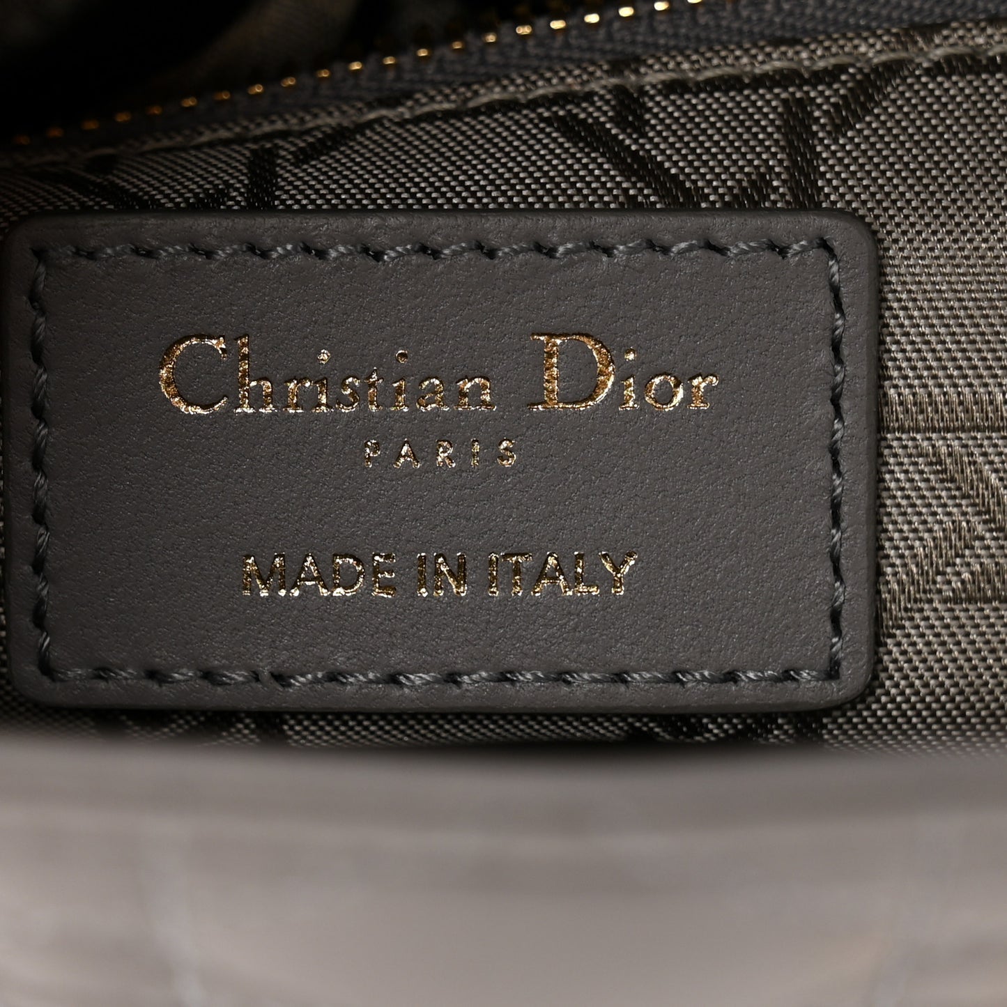 Lambskin Cannage Small My ABCDior Lady Dior Grey