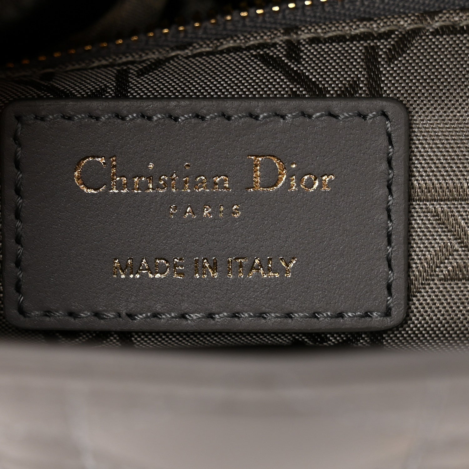 Christian Dior Lambskin Cannage Small My ABCDior Lady Dior Grey 6 of 12