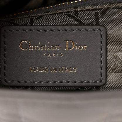 Christian Dior Lambskin Cannage Small My ABCDior Lady Dior Grey 6 of 12