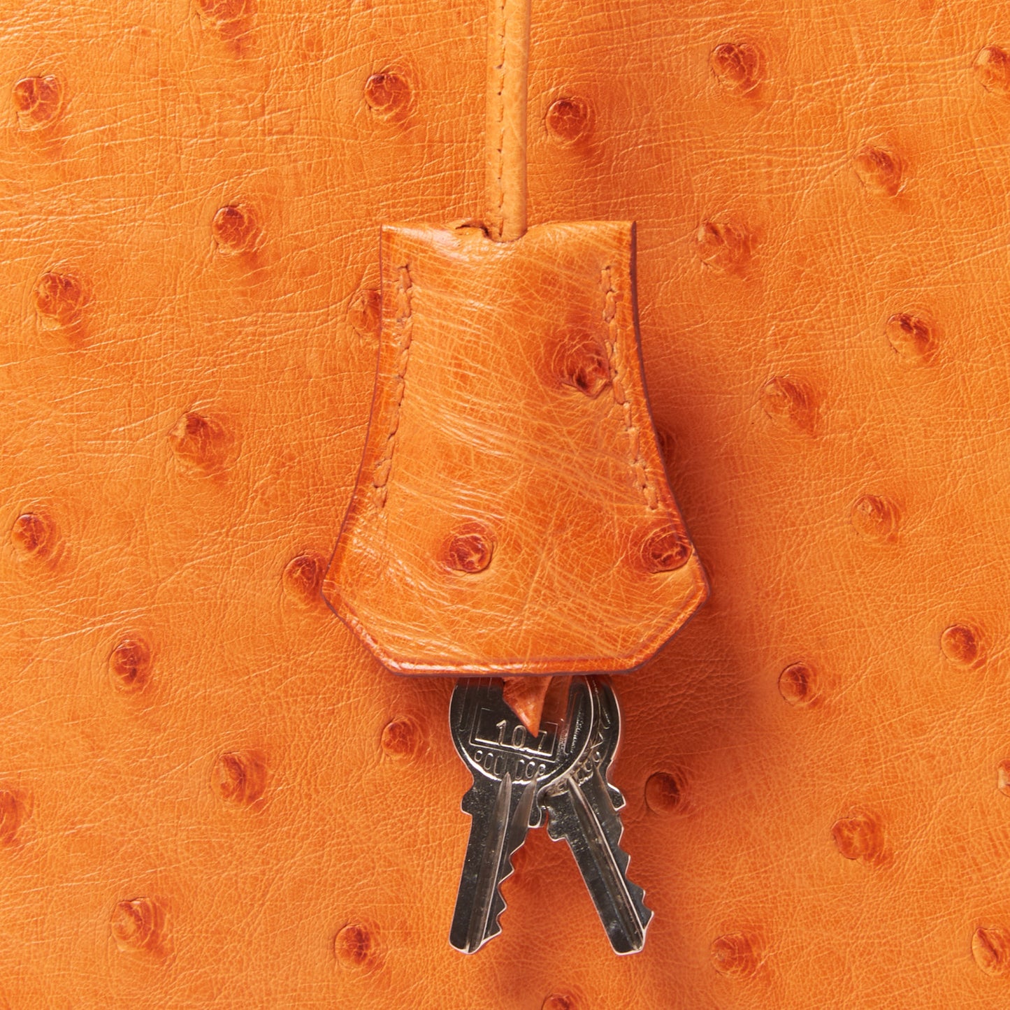 Ostrich Kelly Sellier 32 Orange