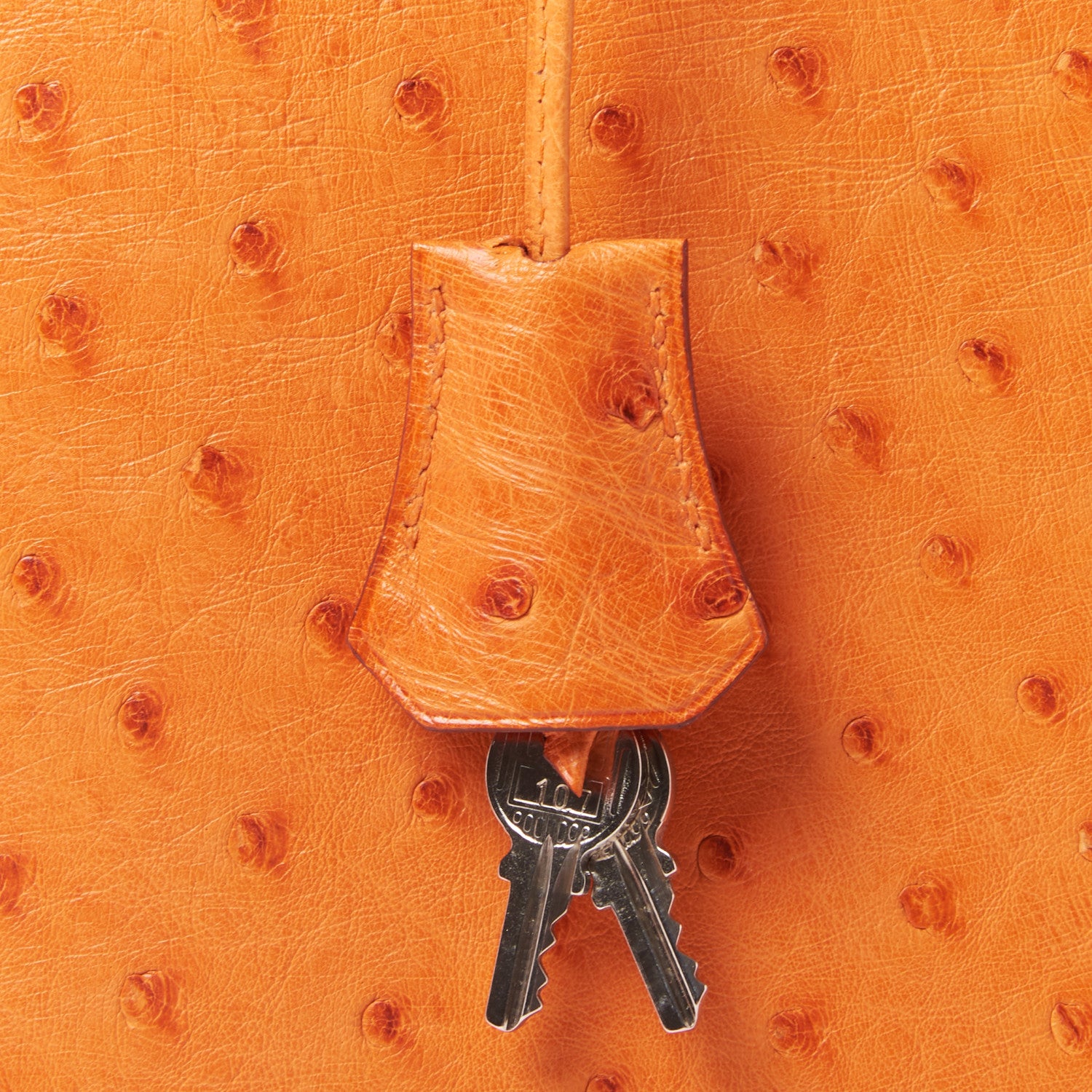 Hermes Ostrich Kelly Sellier 32 Orange 34 of 35