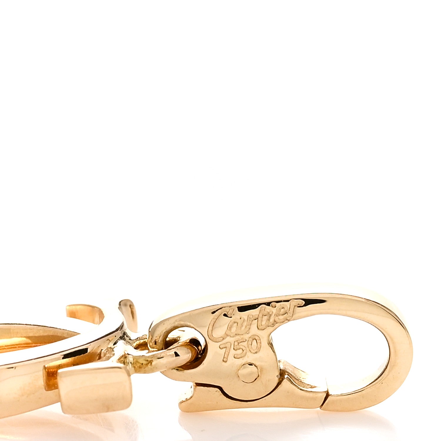 Cartier 18K Yellow Gold Logo Charm 3 of 3