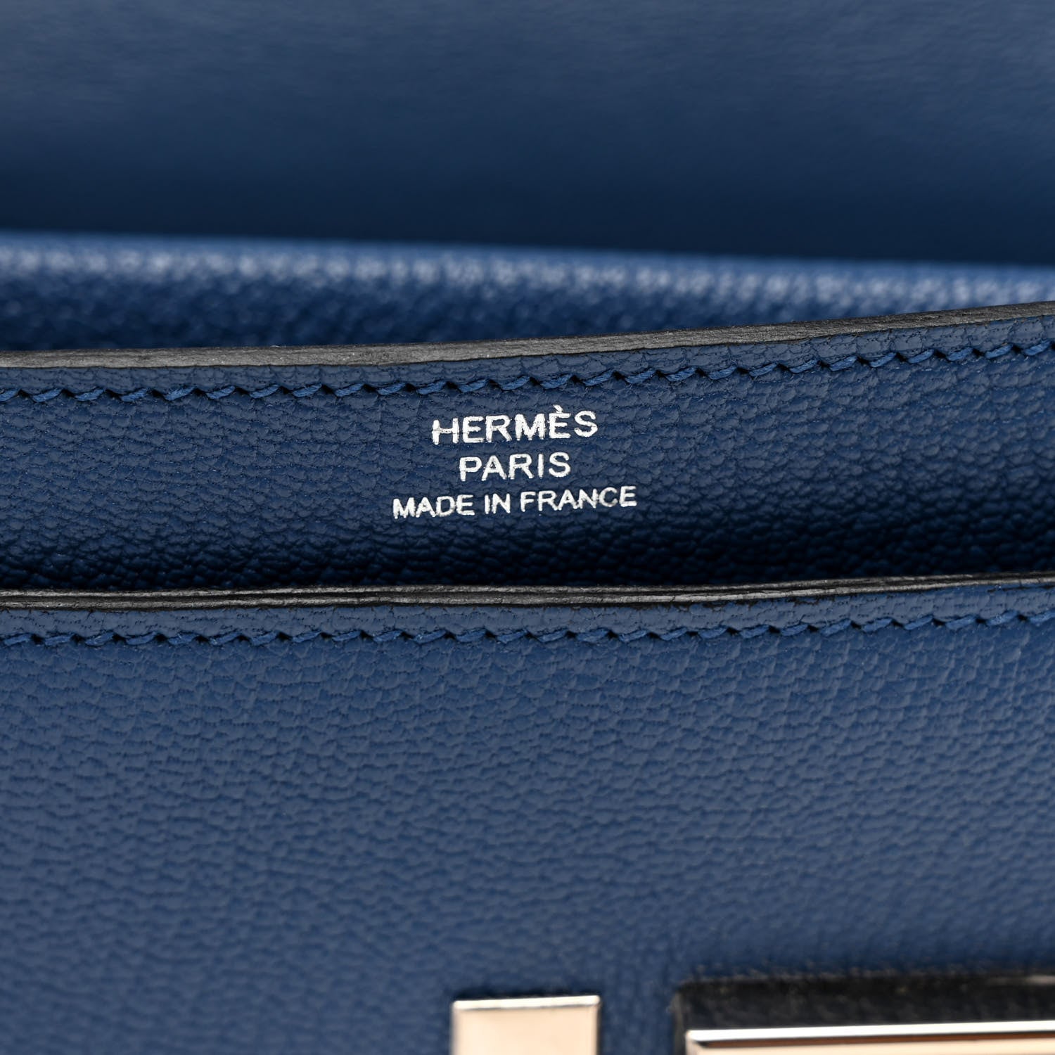 Hermes Chevre Mysore Mini Verrou Chaine Bag Bleu Agate 6 of 10