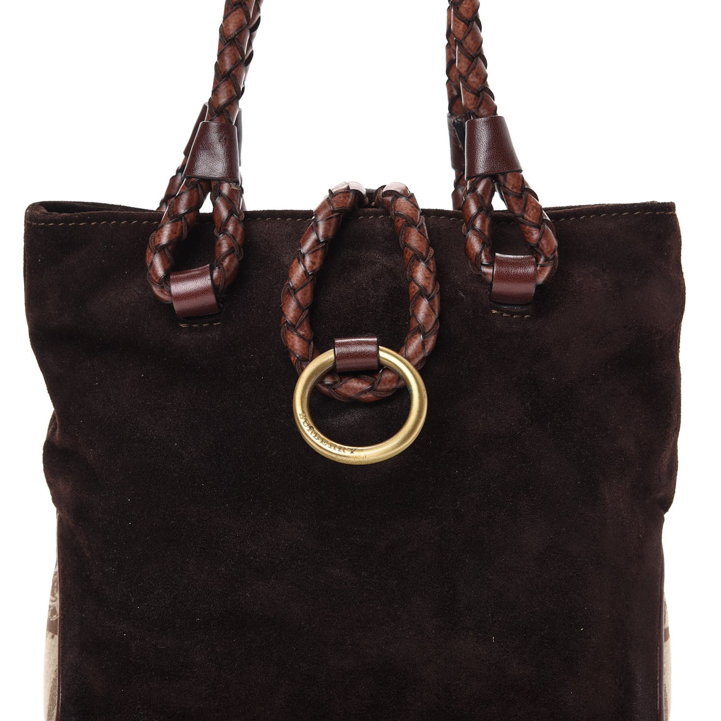 Suede Tote Brown