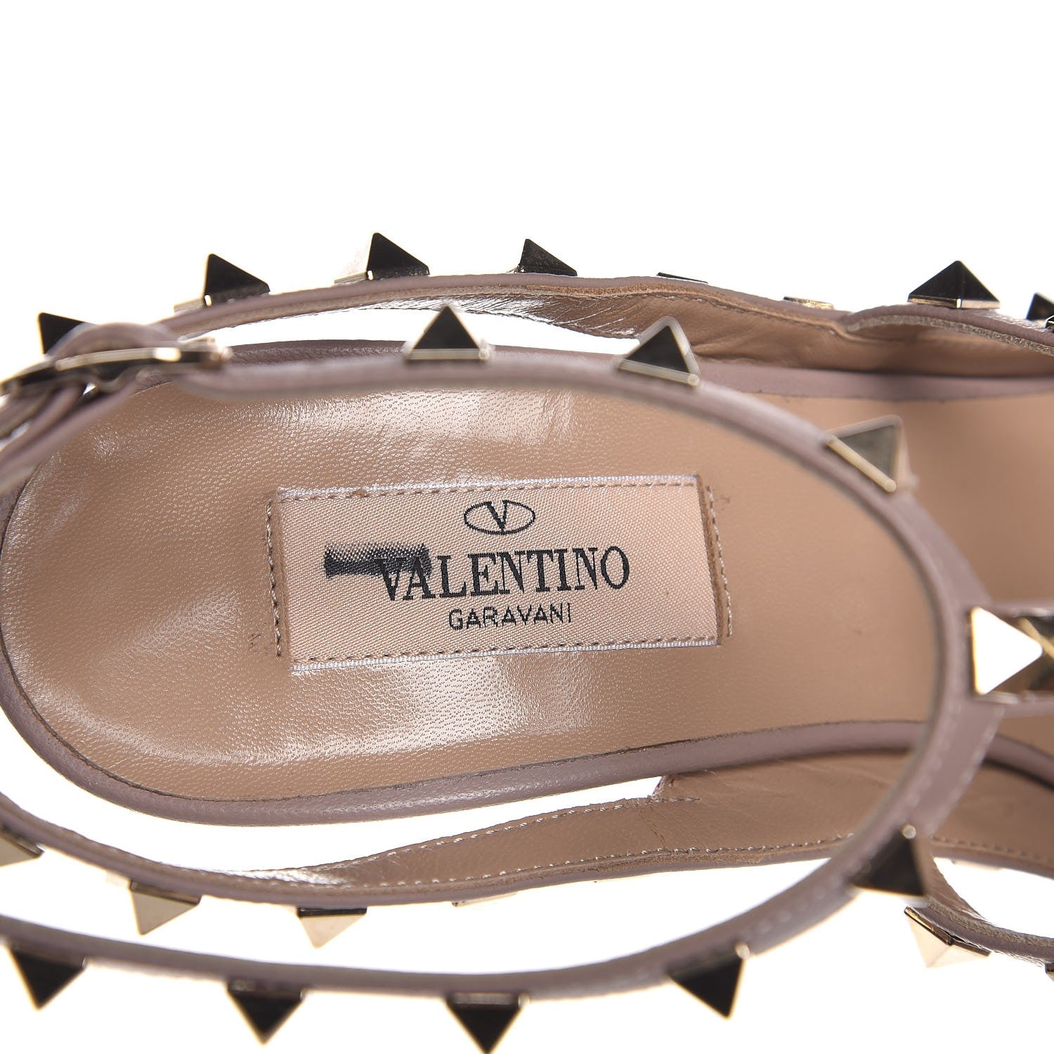 Valentino Garavani Nappa Rockstud Ankle Strap Pumps 39 Red Poudre 8 of 9