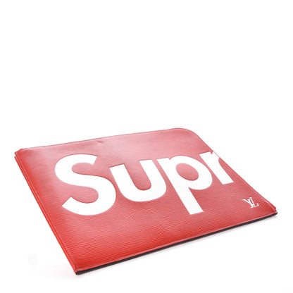 Louis Vuitton X SUPREME Epi Pochette Jour GM Red 4 of 8
