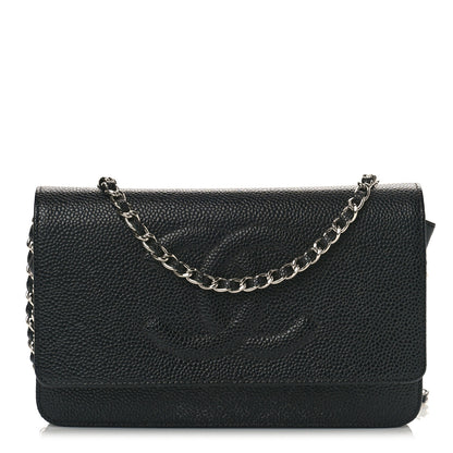 Chanel Caviar Timeless CC Wallet on Chain WOC Black 1 of 10