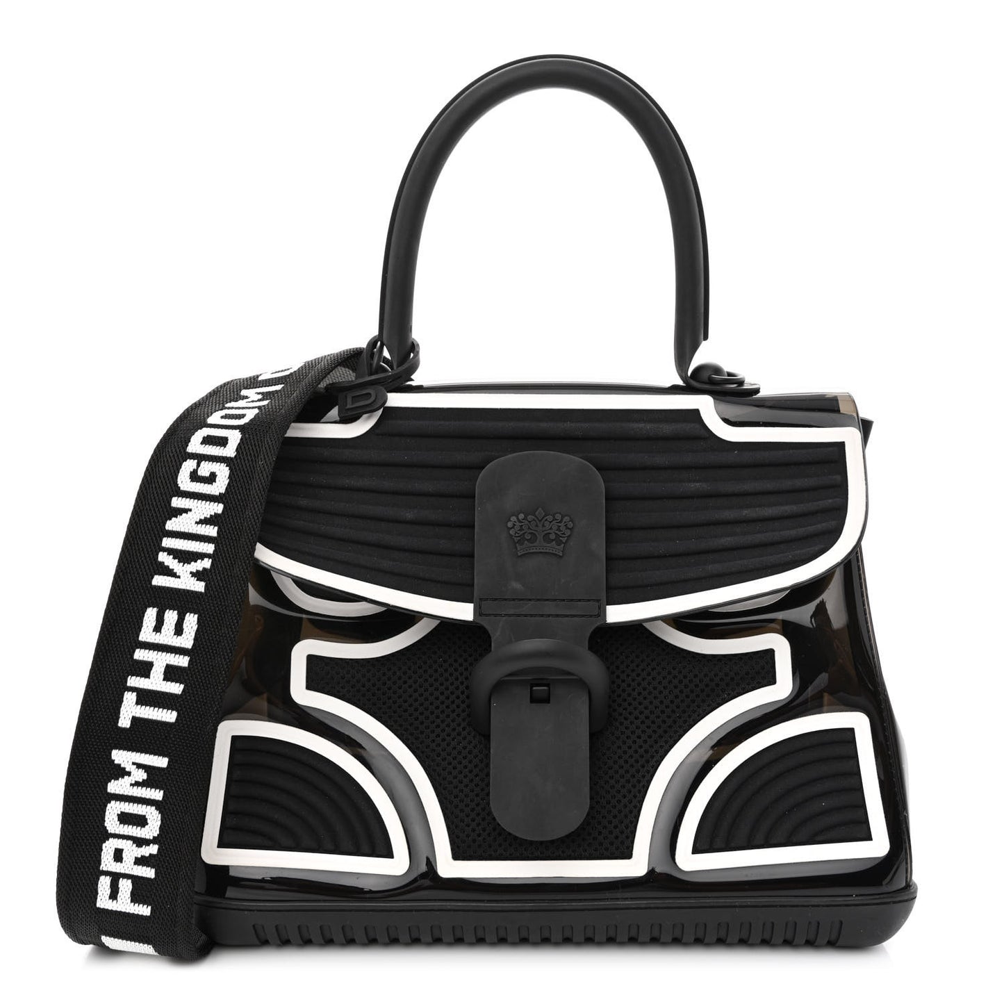 PVC Lycra Champion Brillant Satchel Black