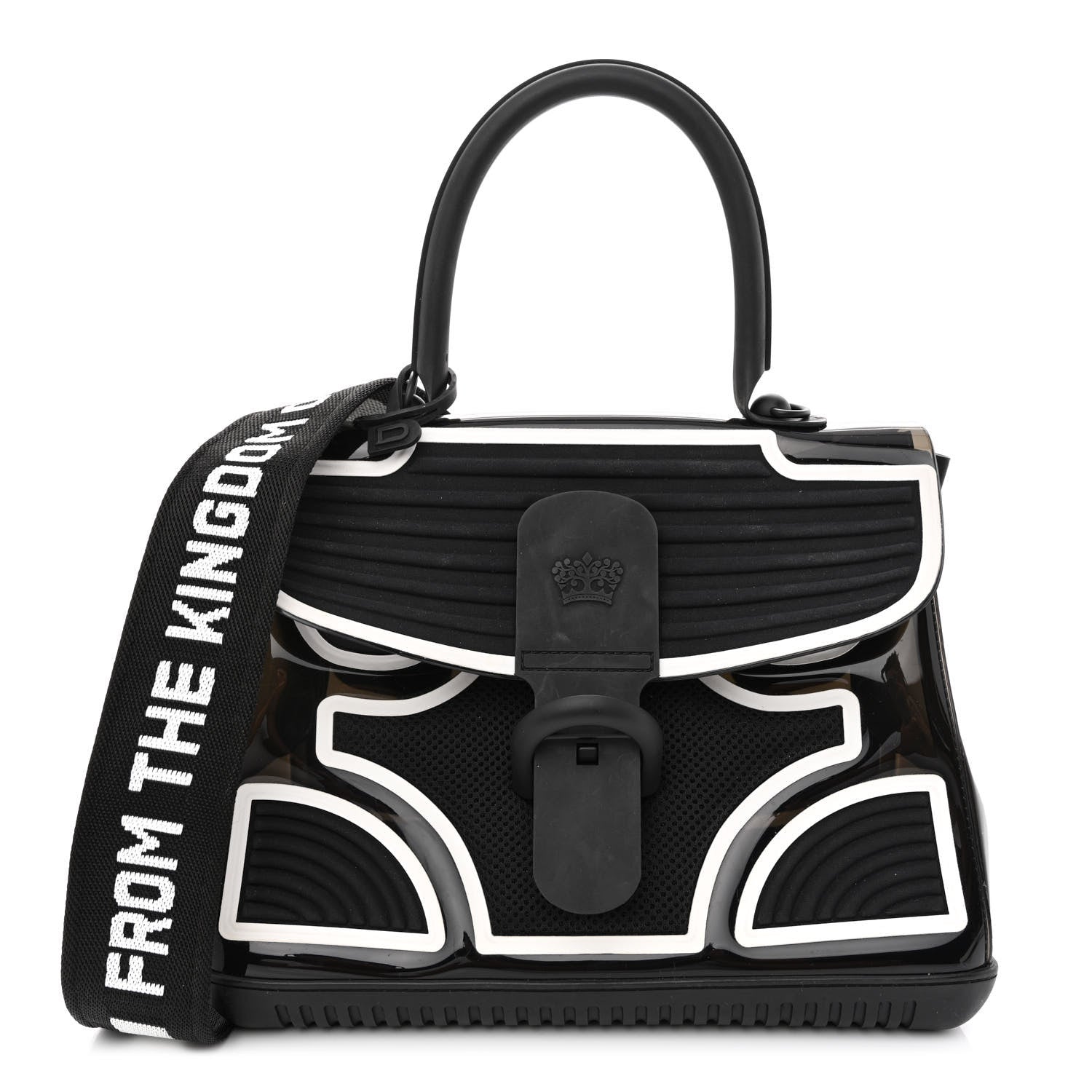 Delvaux PVC Lycra Champion Brillant Satchel Black 1 of 8
