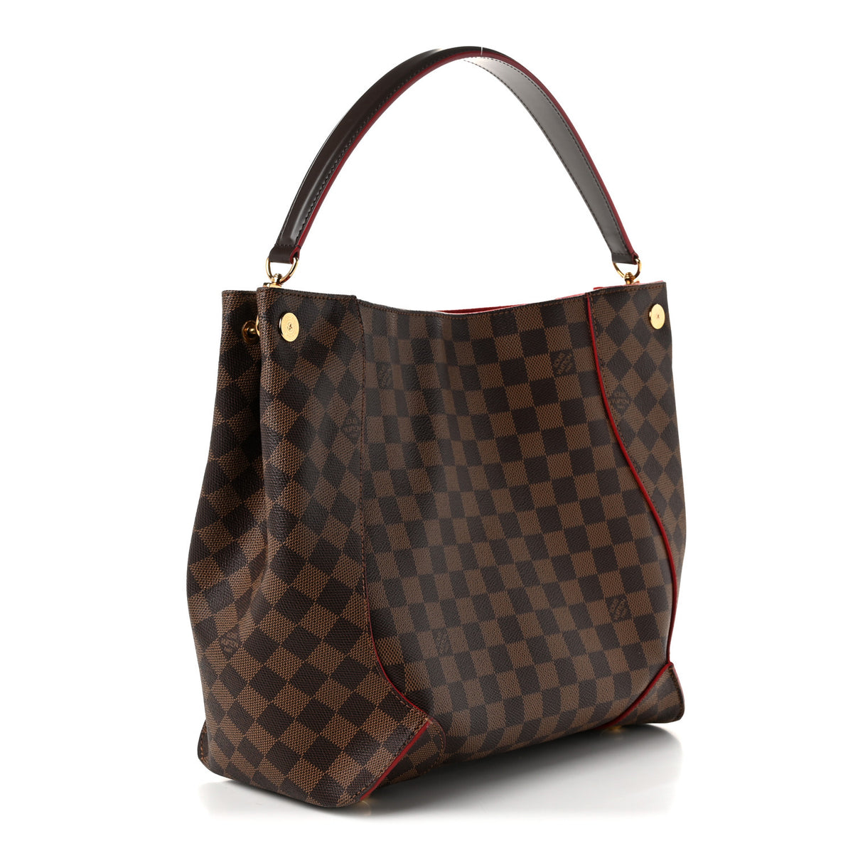 Damier Ebene Caissa Hobo Cherry
