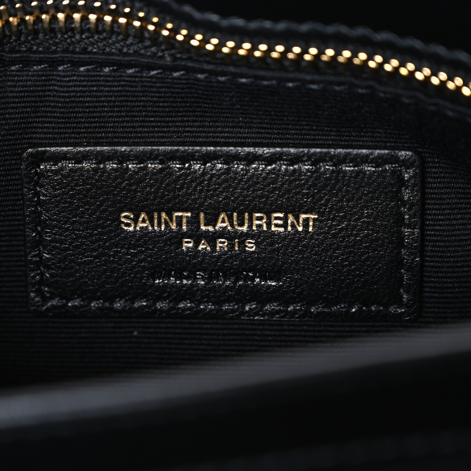 Saint Laurent Calfskin Y Quilted Monogram Toy Loulou Crossbody Bag Black 6 of 10